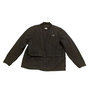 THE NORTH FACE Novelty Nuptse Cataloque‎ Collage Newspaper Print Jacket - XXL